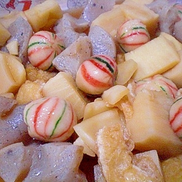 筍とこんにゃく てまり麩の煮物 レシピ 作り方 By ひろりん1106 楽天レシピ